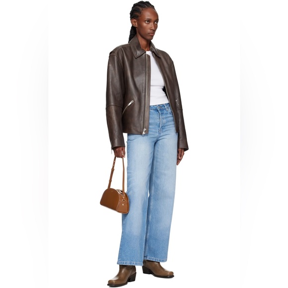 NEW - A.P.C. Tan Demi-Lune Shoulder Bag - Coffee - Picture 4 of 6